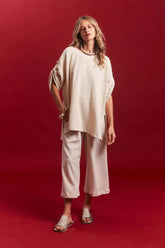Blusa G Alheta Tricot Cru UNA
