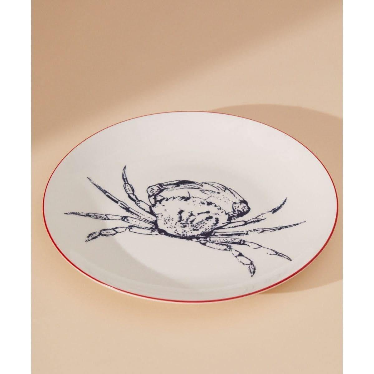 Prato de Sobremesa de Cerâmica Crab